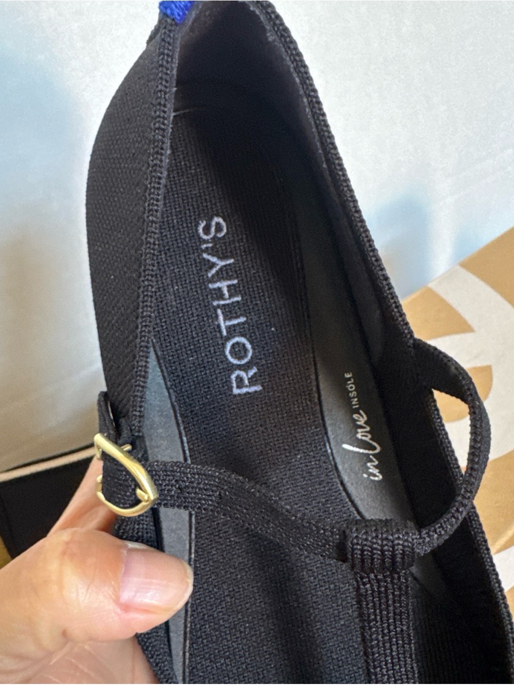 Rothy’s Women’s  The T–Strap Mary Jane Black Size 9.5 NEW 328-001 Rare - Picture 6 of 9
